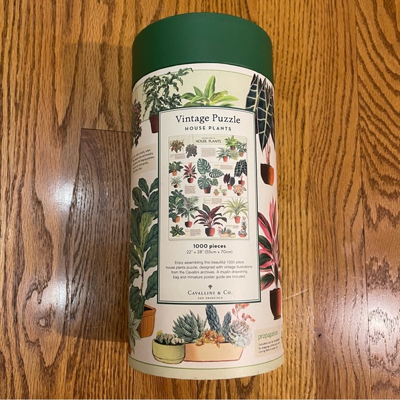 1000 Piece Vintage Themed House Plants Puzzle by Cavallini & Co. - Picture 6 of 13